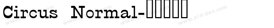 Circus Normal字体转换